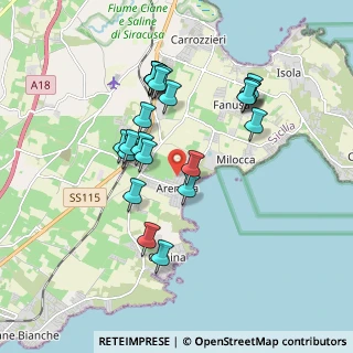 Mappa 96100 Arenella SR, Italia (1.9295652173913)