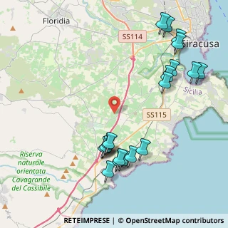 Mappa C.da Arenella, 96100 Siracusa SR, Italia (5.4495)