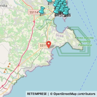 Mappa Via Alicudi, 96100 Arenella SR, Italia (7.6995)