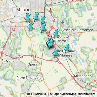 Mappa Via Bolsena, 20098 San Giuliano Milanese MI, Italia (2.80818)