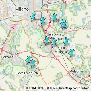 Mappa Via Bolsena, 20098 San Giuliano Milanese MI, Italia (3.88273)