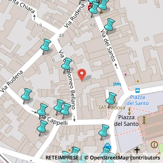Mappa Via Bartolomeo Bellano, 35123 Padova PD, Italia (0.09643)