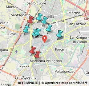 Mappa Via Bartolomeo Bellano, 35123 Padova PD, Italia (1.41455)