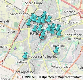 Mappa Via Bartolomeo Bellano, 35123 Padova PD, Italia (1.33684)