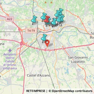 Mappa Via delle Nazioni, 37135 Verona VR, Italia (4.16091)
