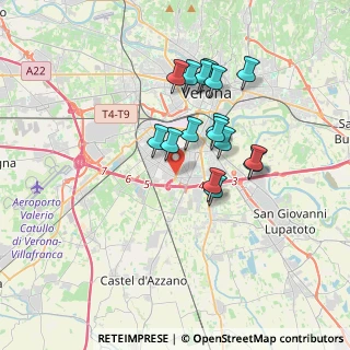 Mappa Via delle Nazioni, 37135 Verona VR, Italia (2.9575)
