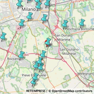 Mappa Via Don Lorenzo Milani, 20097 San Donato Milanese MI, Italia (5.9845)