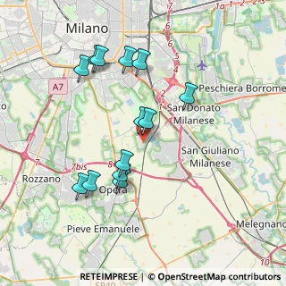 Mappa Via Don Lorenzo Milani, 20097 San Donato Milanese MI, Italia (3.61692)