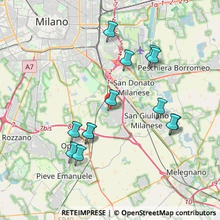 Mappa Via Bracciano, 20098 San Giuliano Milanese MI, Italia (4.04231)