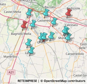 Mappa Via Francesco Petrarca, 25016 Ghedi BS, Italia (6.58571)