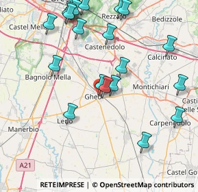 Mappa Via Francesco Petrarca, 25016 Ghedi BS, Italia (9.35)