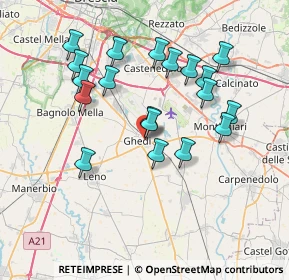 Mappa Via Francesco Petrarca, 25016 Ghedi BS, Italia (6.99895)