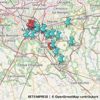 Mappa Via delle Repubblica, 20098 San Giuliano Milanese MI, Italia (6.61294)