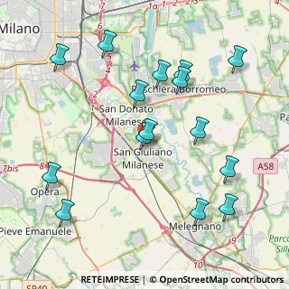 Mappa Via delle Repubblica, 20098 San Giuliano Milanese MI, Italia (4.45333)