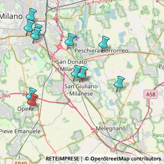 Mappa Via delle Repubblica, 20098 San Giuliano Milanese MI, Italia (4.84818)