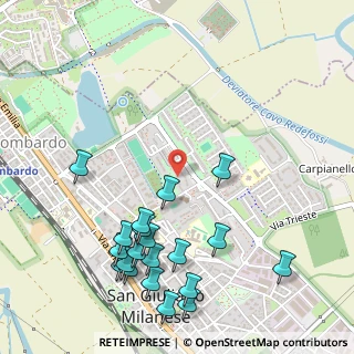Mappa Via delle Repubblica, 20098 San Giuliano Milanese MI, Italia (0.6325)
