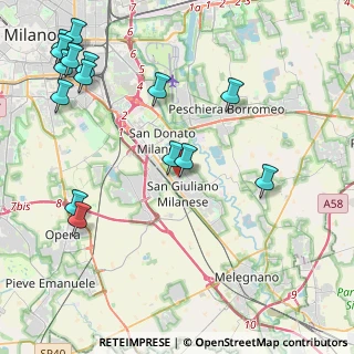 Mappa Via Privata Ada Negri, 20098 San Giuliano Milanese MI, Italia (5.404)