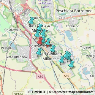 Mappa Via Privata Ada Negri, 20098 San Giuliano Milanese MI, Italia (1.44846)
