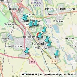 Mappa Via Gioacchino Rossini, 20098 San Giuliano Milanese MI, Italia (1.62273)