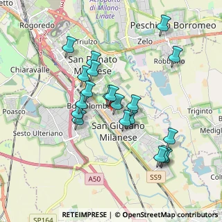 Mappa Via Privata Ada Negri, 20098 San Giuliano Milanese MI, Italia (1.6715)