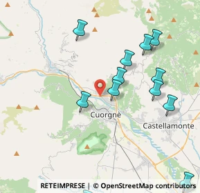 Mappa Via Pont Canavese, 10082 Cuorgnè TO, Italia (4.83615)