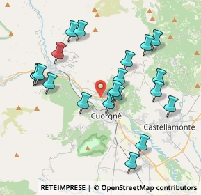 Mappa Via Pont Canavese, 10082 Cuorgnè TO, Italia (3.918)