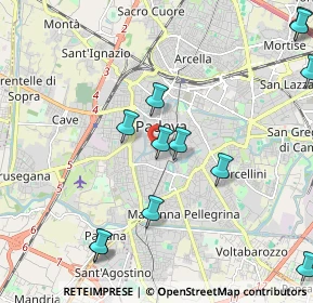 Mappa Riviera Tiso da Camposampiero, 35122 Padova PD, Italia (2.51083)