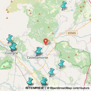 Mappa Via Cascina Breia, 10080 Baldissero Canavese TO, Italia (6.49929)