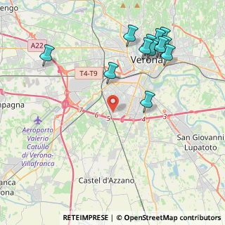 Mappa Via Albert Einstein, 37135 Verona VR, Italia (4.825)