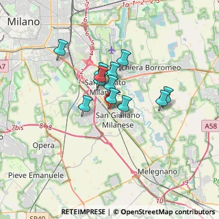 Mappa Via Giuseppe Verdi, 20098 San Giuliano Milanese MI, Italia (2.41083)