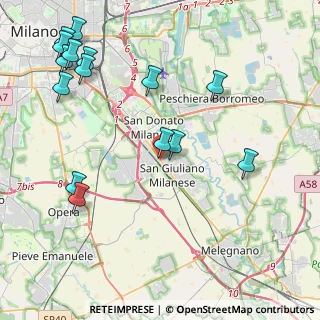 Mappa Via Giuseppe Verdi, 20098 San Giuliano Milanese MI, Italia (5.23867)