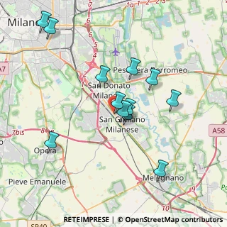 Mappa Via Giuseppe Verdi, 20098 San Giuliano Milanese MI, Italia (3.615)