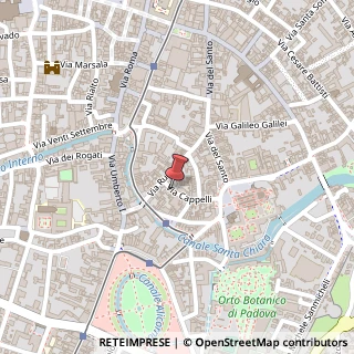 Mappa Via Cappelli,  12, 35123 Padova, Padova (Veneto)