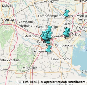 Mappa Riviera Ruzante, 35123 Padova PD, Italia (6.87643)
