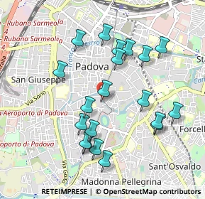 Mappa Via Umberto I, 35122 Padova PD, Italia (0.9475)