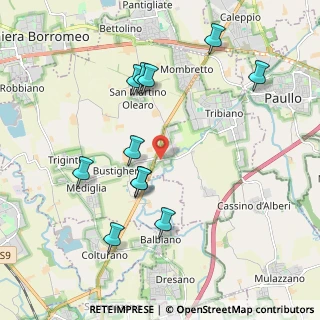 Mappa Via Rossini, 20067 Tribiano MI, Italia (2.03636)