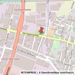 Mappa Via Vigonovese, 127, 35127 Padova, Padova (Veneto)