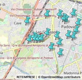 Mappa Via Sorio, 35141 Padova PD, Italia (0.9645)