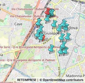 Mappa Via Sorio, 35141 Padova PD, Italia (0.8315)