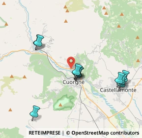 Mappa Cuorgnè, 10082 Cuorgnè TO, Italia (3.98273)