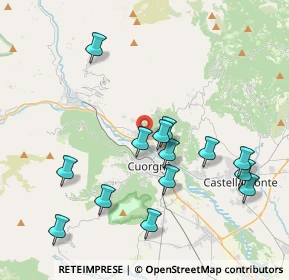 Mappa Cuorgnè, 10082 Cuorgnè TO, Italia (4.06)