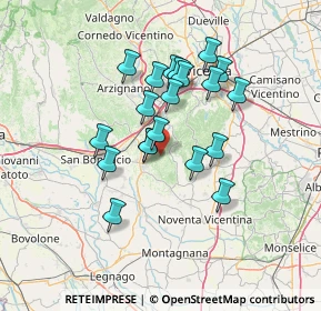 Mappa Via Grotte, 36040 Sarego VI, Italia (11.4205)