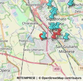 Mappa Via Tecchione, 20098 San Giuliano Milanese MI, Italia (2.05)