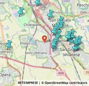 Mappa Via Tecchione, 20098 San Giuliano Milanese MI, Italia (2.0465)