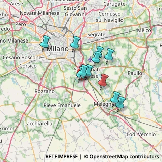 Mappa Via del Tecchione, 20098 San Giuliano Milanese MI, Italia (5.23909)