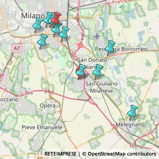 Mappa Via del Tecchione, 20098 San Giuliano Milanese MI, Italia (4.90364)