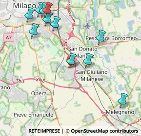 Mappa Via Tecchione, 20098 San Giuliano Milanese MI, Italia (4.90364)