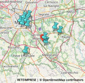 Mappa Via Prati, 20098 San Giuliano Milanese MI, Italia (7.10273)