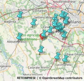 Mappa Via Gramsci, 20083 Gaggiano MI, Italia (7.64316)