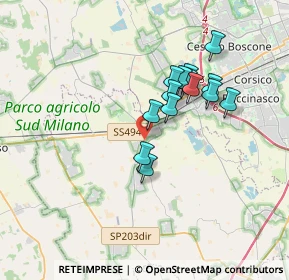 Mappa Via Gramsci, 20083 Gaggiano MI, Italia (2.85214)